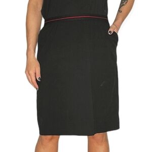 Uniqlo Ines de la Fressange Midi Skirt Black Large Pockets